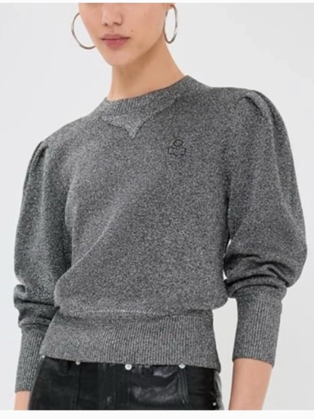 Isabel Marant Etoile Kelaya Metallic Sweater Sz. Medium NWT